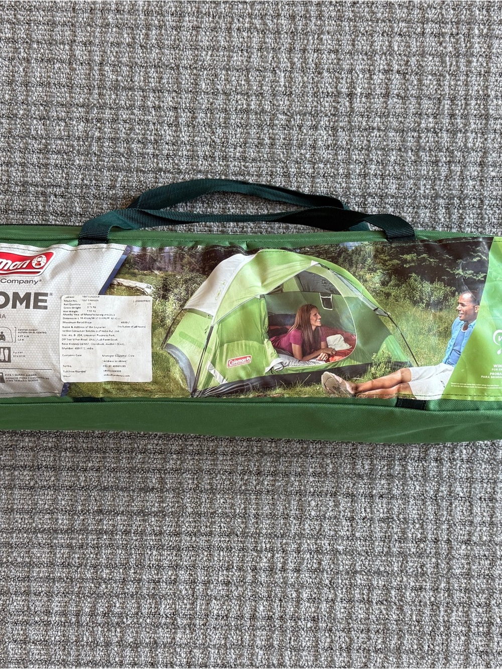 Coleman Green 3-Person Camping Dome Tent